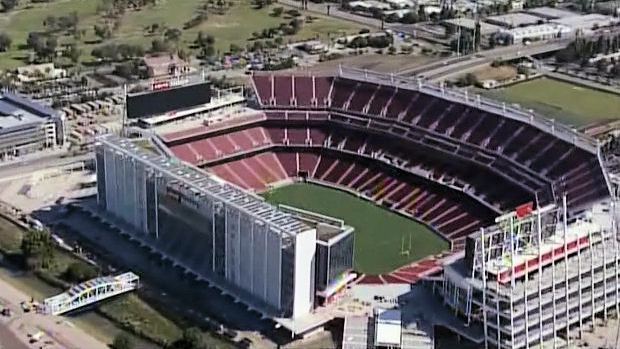 Aerial photo of Levi's Stadium in Santa Clara, California, home of the San Francisco 49ers