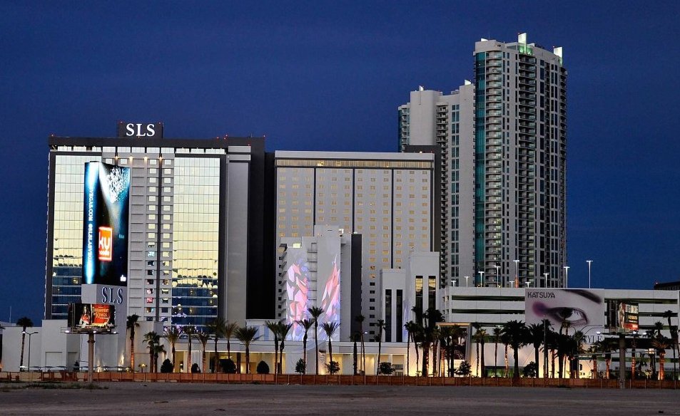 Photo of exterior of the new SLS Las Vegas Hotel and Casino