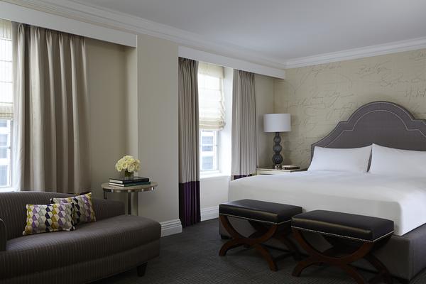 Photo of renovated guest room at Mayflower Renaissance in Washington, DC